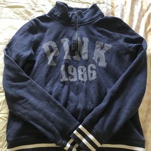 VS pink navy stripped sweat shirt
